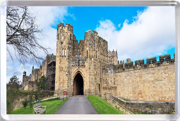 Large Alnwick Castle Gate House fridge magnet