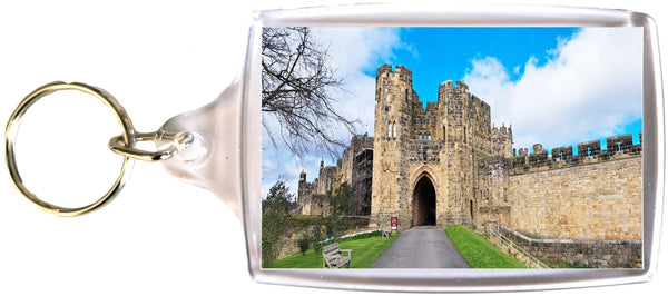Large Alnwick Castle Gate House keyring