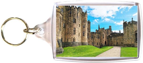 Large Alnwick Castle Grounds Keyring