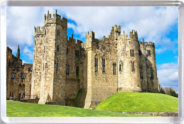 Large Alnwick Castle Tower Grounds Fridge Magnet Sunny Day