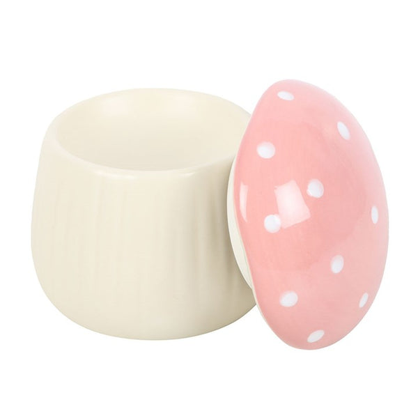 Pink Mushroom Oil Burner Tealight Candle Melt Mothers Day Christmas Valentines Gift Ormanent Ceramic