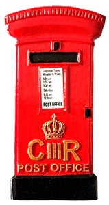 Post Box London Fridge Magnet Red Traditional English British Souvenir Gift Mail King Charles III
