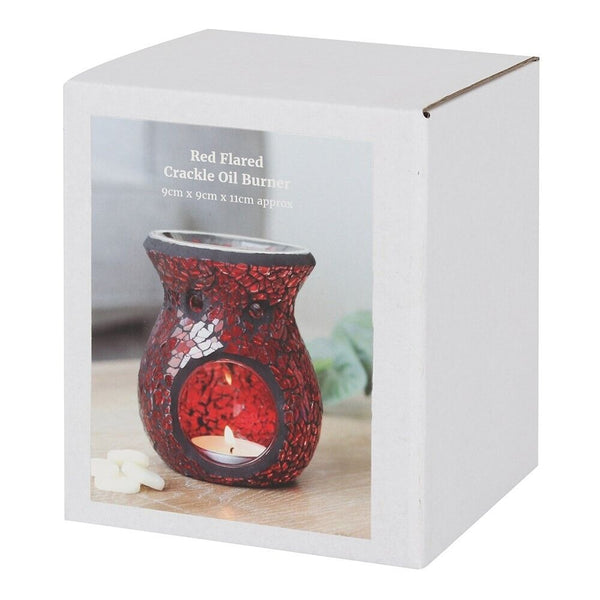 Red Flared Crackle Oil Burner

* Oil Burner Only - Candles not included
* Glass
* Red
* Size: 11cm x 9cm x 9cm approx
* Made by Jones Home and Gift



Add a touch of romance to your home décor with this beautiful Red Crackle Oil Burner.

Perfect for any occasion, this warmer/burner is made of high-quality glass.

It comes in a stunning red colour that will add a pop of warmth to your living space.

This candle holder is suitable for flameless/LED candles tea light candles, making it perfect for any room in 