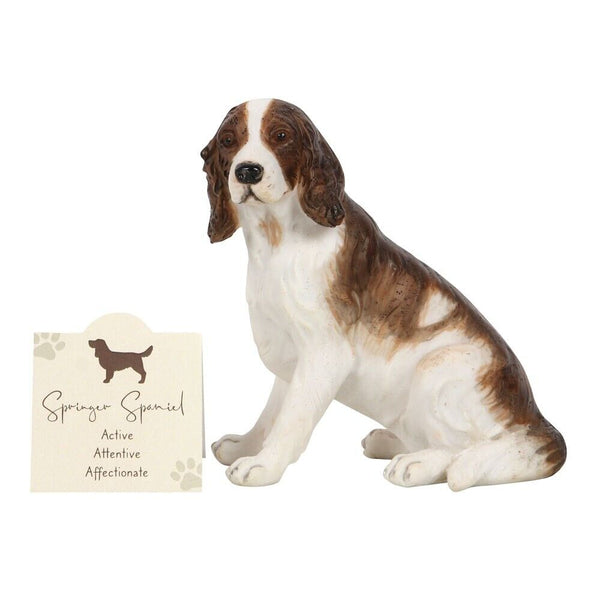 A Springer Spaniel ornament in a gift presentation box