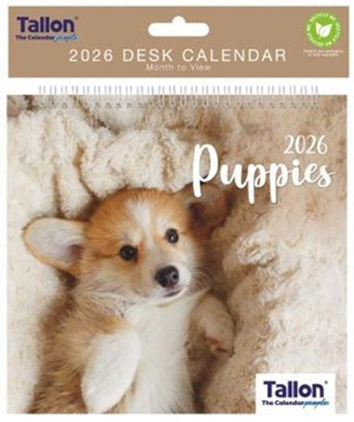 2026 Kittens Puppies Desk Calendar Planner Month to View Home Office Cats Dogs