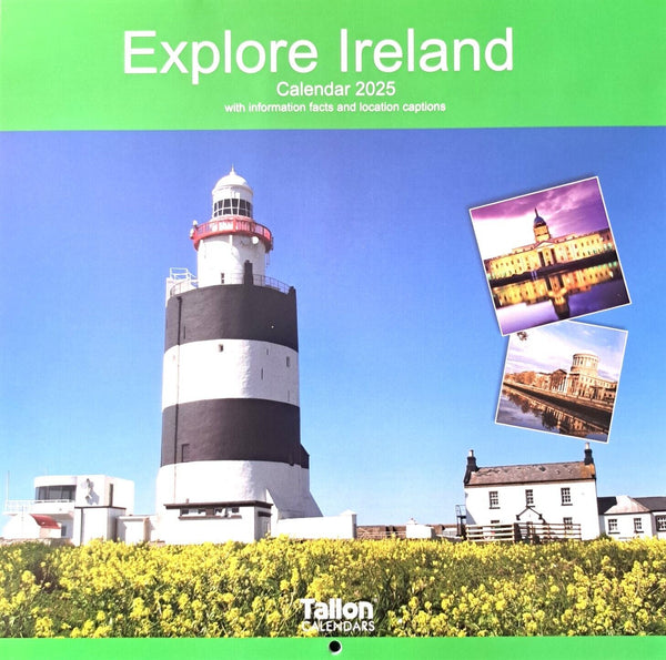 2025 Explore Square Wall Calendar England Scotland Wales Ireland Eire Scenes
