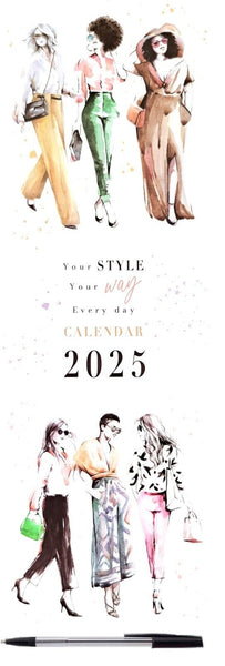 2025 Tall Slim Wall Calendars Pen Gift Envelope Organiser Planner Kitchen Home