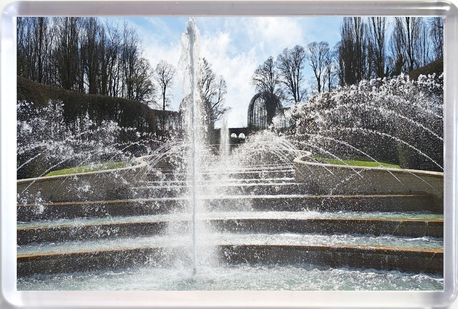 Jumbo Alnwick Castle Gardens Fountains Fridge Magnet Northumberland Souvenir