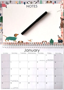2026 Wipe Clean Memo Board Calendar Hanging Planner Organiser Family Home Pen