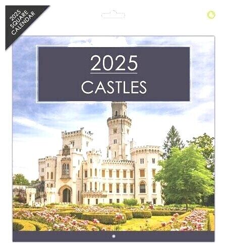 2025 Square Wall Calendars Sports Cars Bikes Castles Cats Dogs Wild Animals Gift
