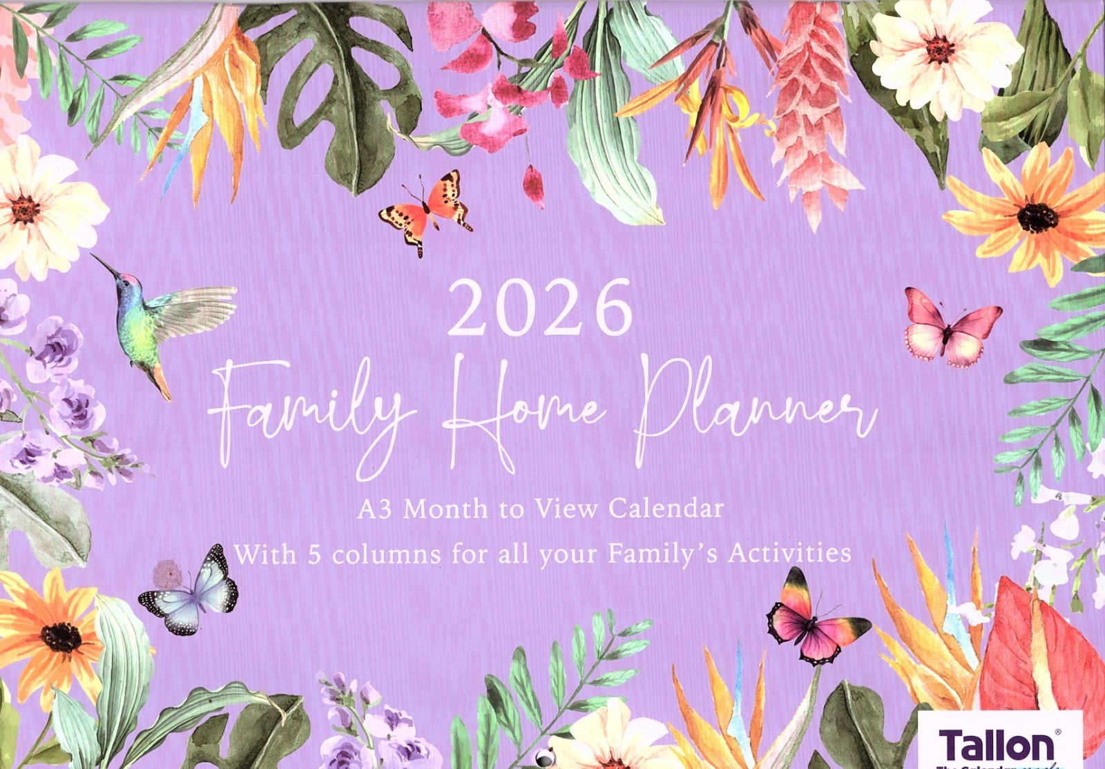 2026 A3 Family Wall Planner Month to View Calendar Home Office Organiser Work