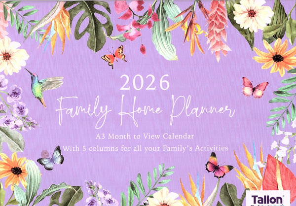 2026 A3 Family Wall Planner Month to View Calendar Home Office Organiser Work