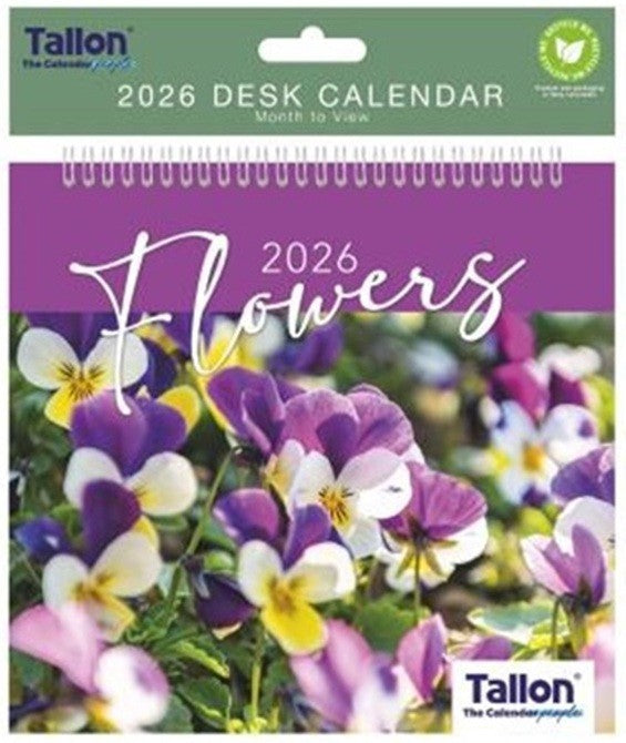 2026 Flowers Bouquets Calendar Planner Month to View Home Office Work Organiser