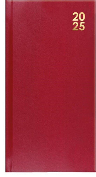 2025 Slim Hard Back Week to View Diary Planner Organiser WTV W2V Pocket Bag Work