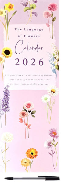 2026 Tall Slim Wall Calendars Pen Gift Envelope Planner Organiser Home Office