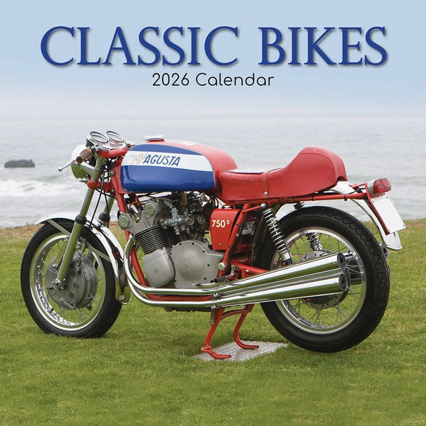 2026 Square Wall Calendars Classic Bikes Cars Motorbikes Super Performance Retro