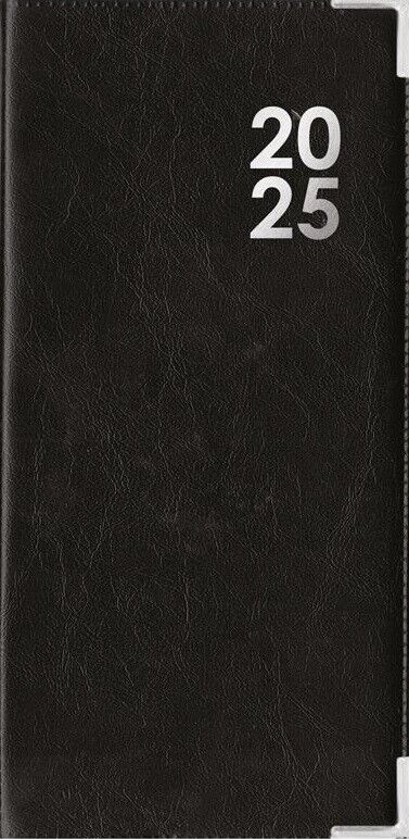 2025 Slim PVC Week to View Diary Planner Organiser WTV W2V Pocket Bag Softback