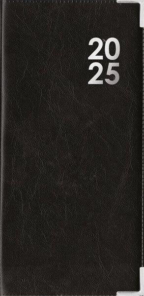 2025 Slim PVC Week to View Diary Planner Organiser WTV W2V Pocket Bag Softback