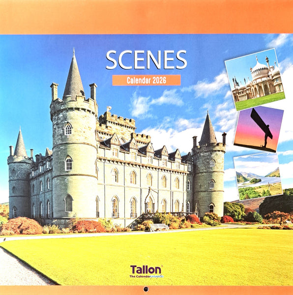 2026 Flowers Gardens Landscapes Scenic Square Wall Calendar Planner Organiser