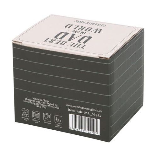 Best Dad in the World Mug Fathers Day Gift Box Birthday Christmas
