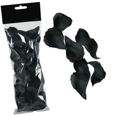 100 Black Rose Petals Romantic Decoration Wedding Engagement Hen Party Gothic