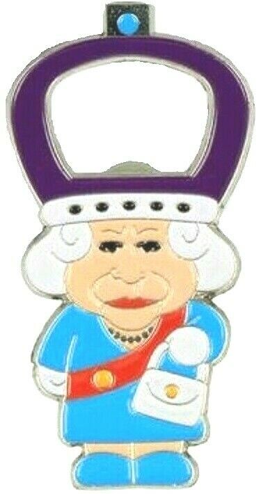 Queen Elizabeth II novelty fridge magnet bottle opener