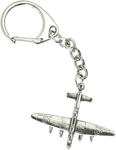 Silver Pewter Lancaster Bomber keyring