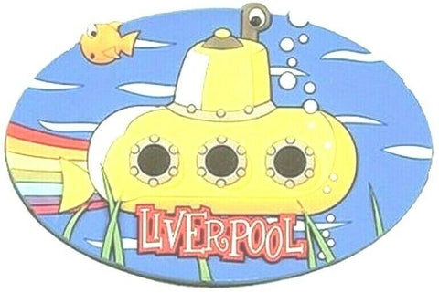 Liverpool Yellow Submarine Fridge Magnet Souvenir Gift Rubber Novelty Cartoon