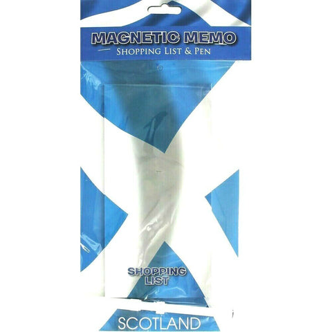 Magnetic Scotland Scottish Saltire Flag Shopping List Pad Pen Memo Souvenir Gift