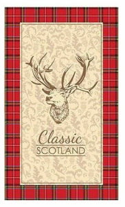 Scottish Tea Towel Stag Print