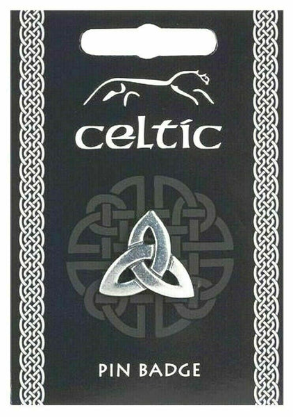 Celtic Triquetra Knot Badge Pin Pewter With Display Card