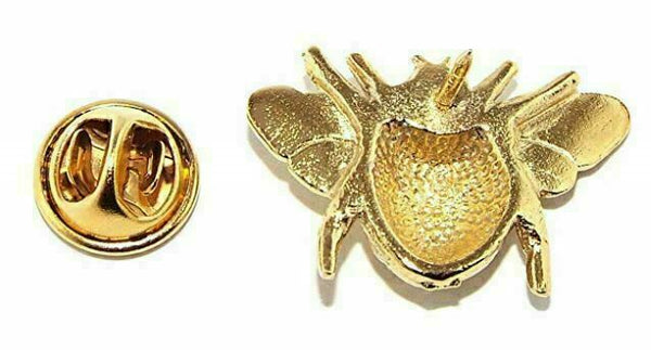 Bee Badge Pin Gold Plated
