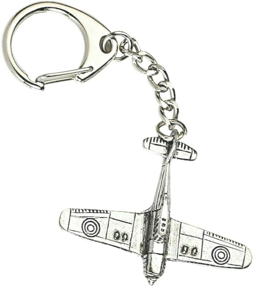 Hawker Hurricane Silver pewter Keyring