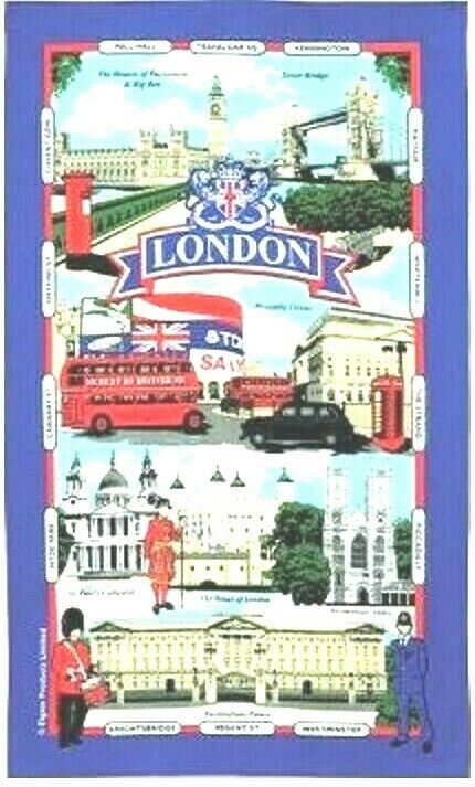 London Landmarks Tea Towel