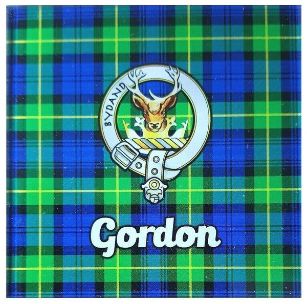 Gordon GLass Tartan Coaster