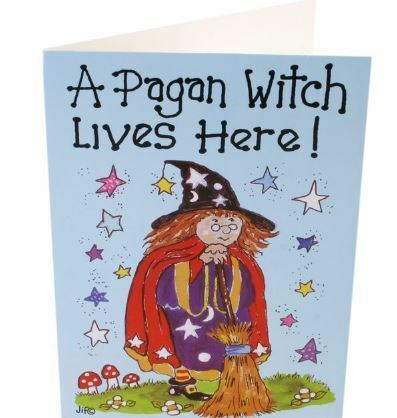 A Pagan Witch Lives Here! Greeting Card