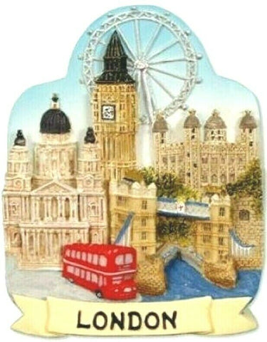 London Collage Fridge Magnet