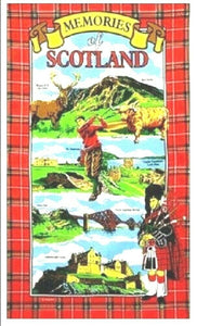Memories of Scotland Tea Towel