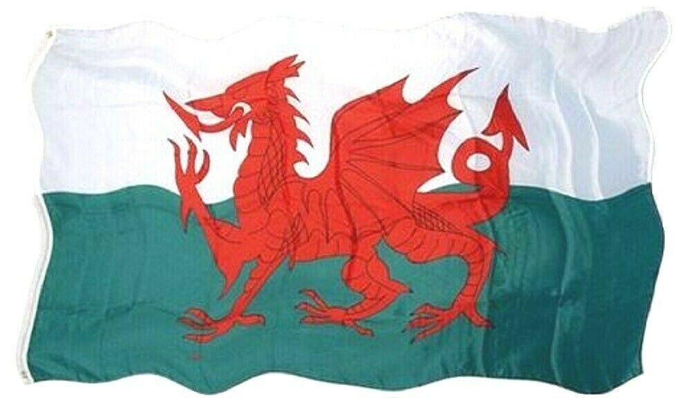 Welsh Wales Fabric Flag 5x3