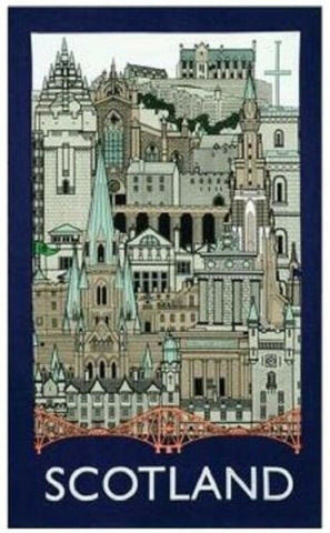 Scottish Landmarks Tea Towel