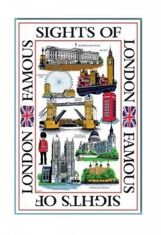 Sights of London Tea Towel