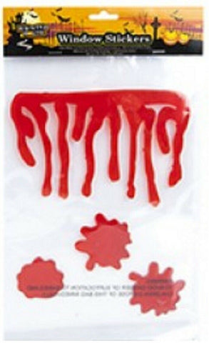 Halloween Party Dripping Blood Gel Glass Window Mirror Sticker Decorations