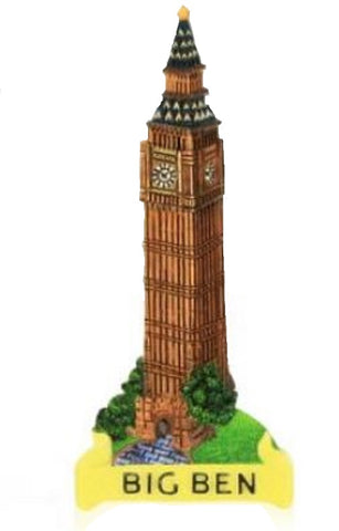 London Souvenir Fridge Magnet Big Ben Gift GB UK British Great Britain Resin New