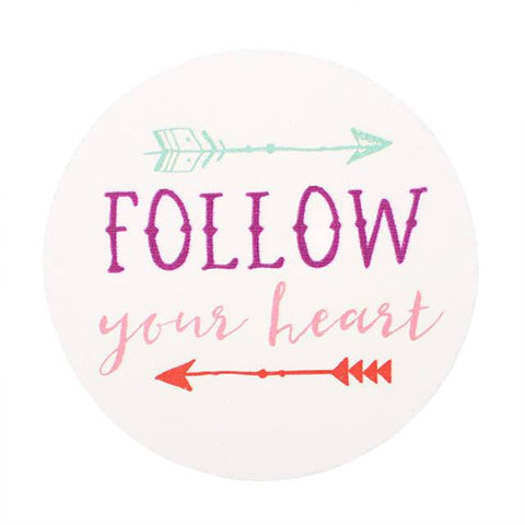 Follow Your Heart Boho Bandit Fridge Magnet   6cm New Wooden Magnets   Makes a great gift for friends and family.